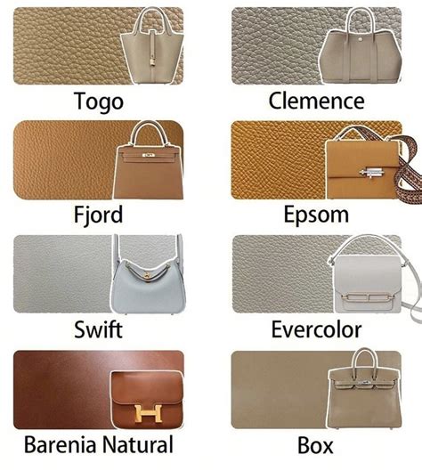 hermes non leather bags|hermes types of leather.